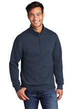 Load image into Gallery viewer, Core Fleece 1/4-Zip Pullover Sweatshirt / Navy / Central Coast College
