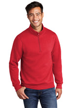Load image into Gallery viewer, Core Fleece 1/4-Zip Pullover Sweatshirt / Red / Integrity College of Health