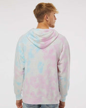 Load image into Gallery viewer, Unisex Midweight Tie-Dyed Hooded Sweatshirt / Tie Dye Cotton Candy / High Desert Medical College