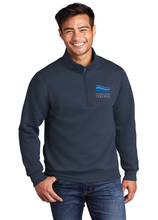Load image into Gallery viewer, Core Fleece 1/4-Zip Pullover Sweatshirt / Navy / Central Coast College