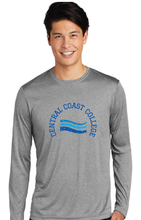 Load image into Gallery viewer, Long Sleeve Heather Contender Tee / Heather Grey / Central Coast College