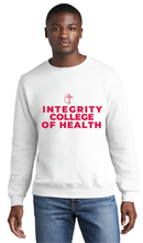 Load image into Gallery viewer, Core Fleece Crewneck Sweatshirt / White / Integrity College of Health