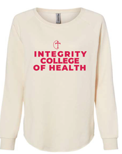 Load image into Gallery viewer, Women's California Wave Wash Crewneck Sweatshirt / Bone / Integrity College of Health