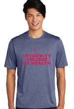 Load image into Gallery viewer, Heather Contender Tee / True Navy Heather / Integrity College of Health