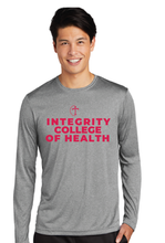 Load image into Gallery viewer, Long Sleeve Heather Contender Tee / Heather Grey / Integrity College of Health
