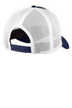 Load image into Gallery viewer, Snapback Trucker Cap / Navy &amp; White / High Desert Medical College
