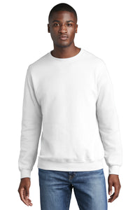 Core Fleece Crewneck Sweatshirt / White / Integrity College of Health