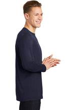 Load image into Gallery viewer, Long Sleeve Cotton Touch Tee / Navy / Central Coast College
