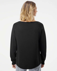Women's California Wave Wash Crewneck Sweatshirt / Black / High Desert Medical College