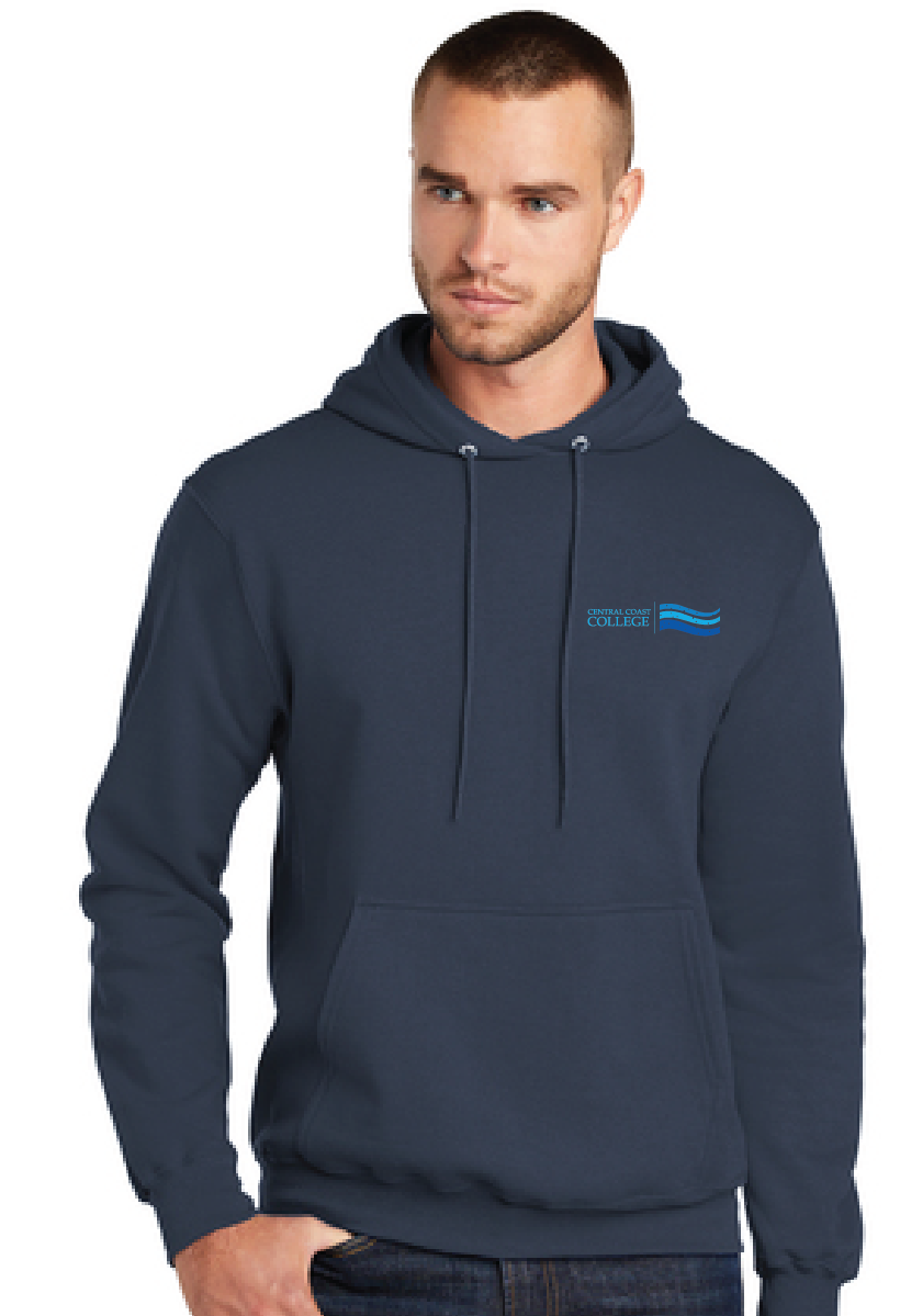 Core Fleece Pullover Hooded Sweatshirt / Navy / Central Coast College