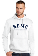 Load image into Gallery viewer, Core Fleece Pullover Hooded Sweatshirt / White / High Desert Medical College
