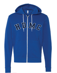 Unisex Sponge Fleece Full-Zip Hoodie / Royal / High Desert Medical College