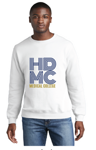 Core Fleece Crewneck Sweatshirt / White / High Desert Medical College