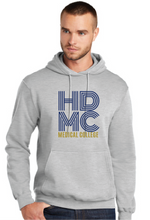 Load image into Gallery viewer, Core Fleece Pullover Hooded Sweatshirt / Athletic Heather / High Desert Medical College
