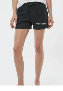 Women’s Lightweight California Wave Wash Sweatshorts / Black / High Desert Medical College