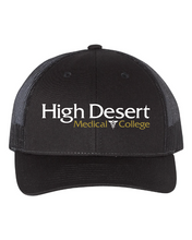 Load image into Gallery viewer, Low Pro Trucker Cap / Black / High Desert Medical College
