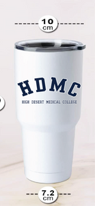 32oz Stainless Steel Tumbler / White / High Desert Medical College