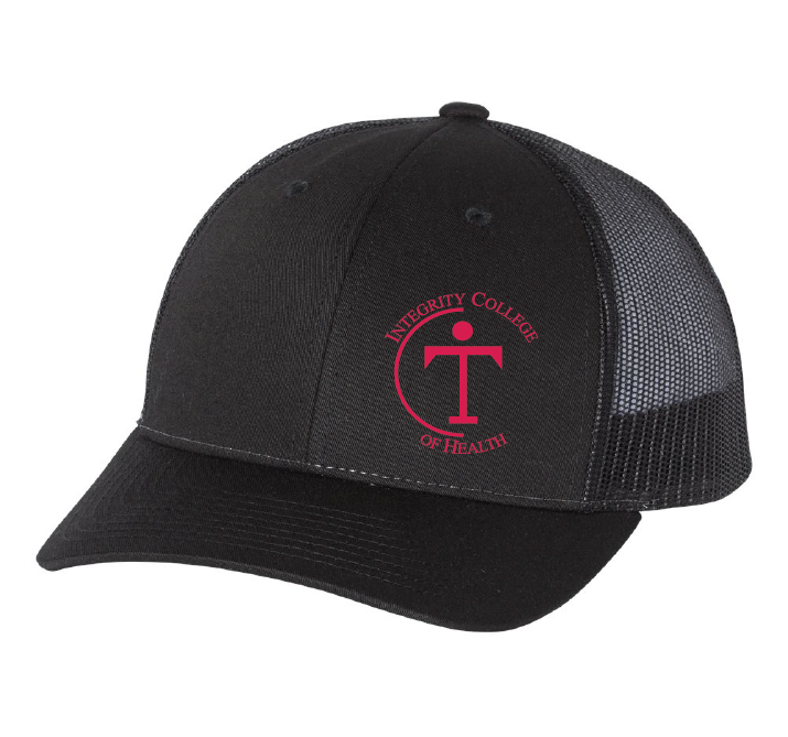 Low Pro Trucker Cap / Black / Integrity College of Health