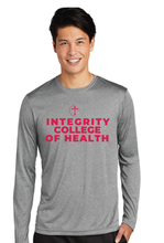 Load image into Gallery viewer, Long Sleeve Heather Contender Tee / Heather Grey / Integrity College of Health
