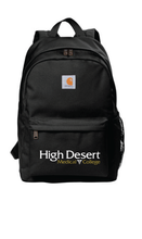 Load image into Gallery viewer, Carhartt Canvas Backpack / Black / High Desert Medical College
