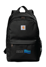 Load image into Gallery viewer, Carhartt Canvas Backpack / Black / Central Coast College
